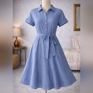 Calvin Klein Cotton Shirt Dress – NWT